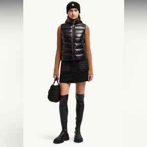 New Never Worn Moncler Black Over-the-Knee Boots